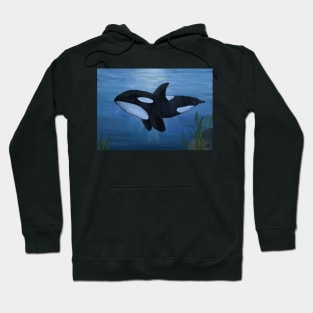 Underwater Orca - Digital Painting Hoodie